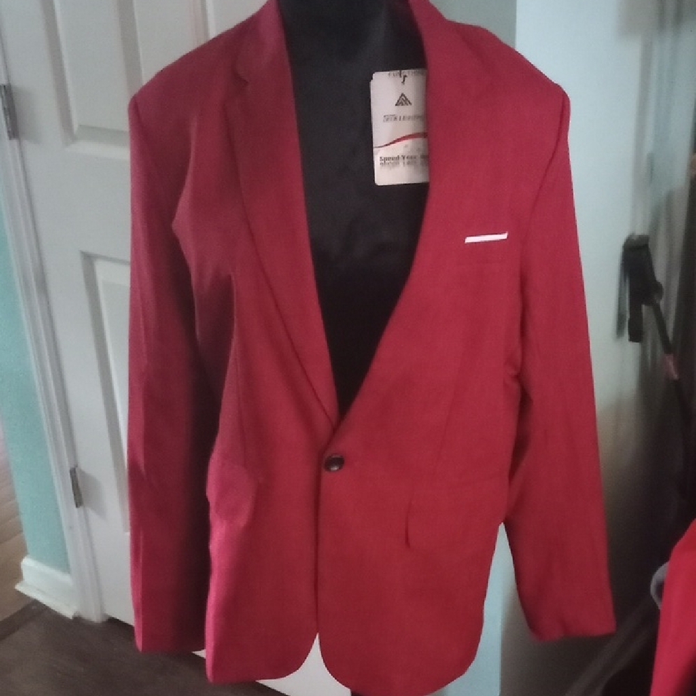 Red Men's Blazer